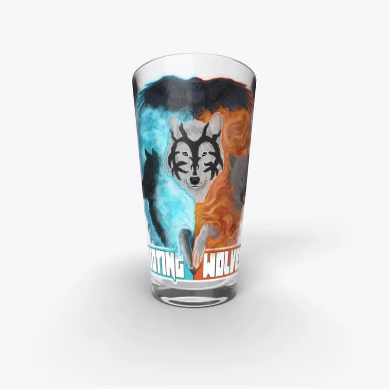 Rioting Wolves Pint Glass